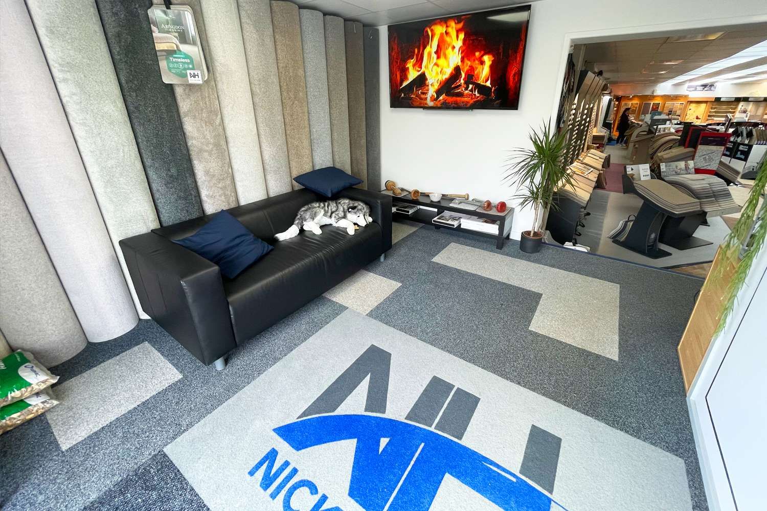 Nick Hood Carpet and Flooring Specialists Showroom Entrance